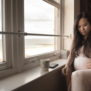 Pregnat woman who has lost weight naturally