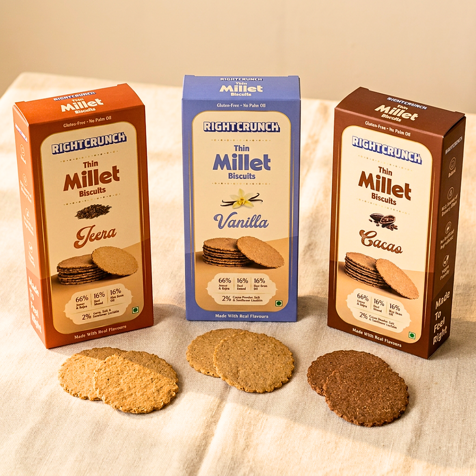 Thumbnail: Thin Millet Biscuit Combo (120g) Pack of 3 