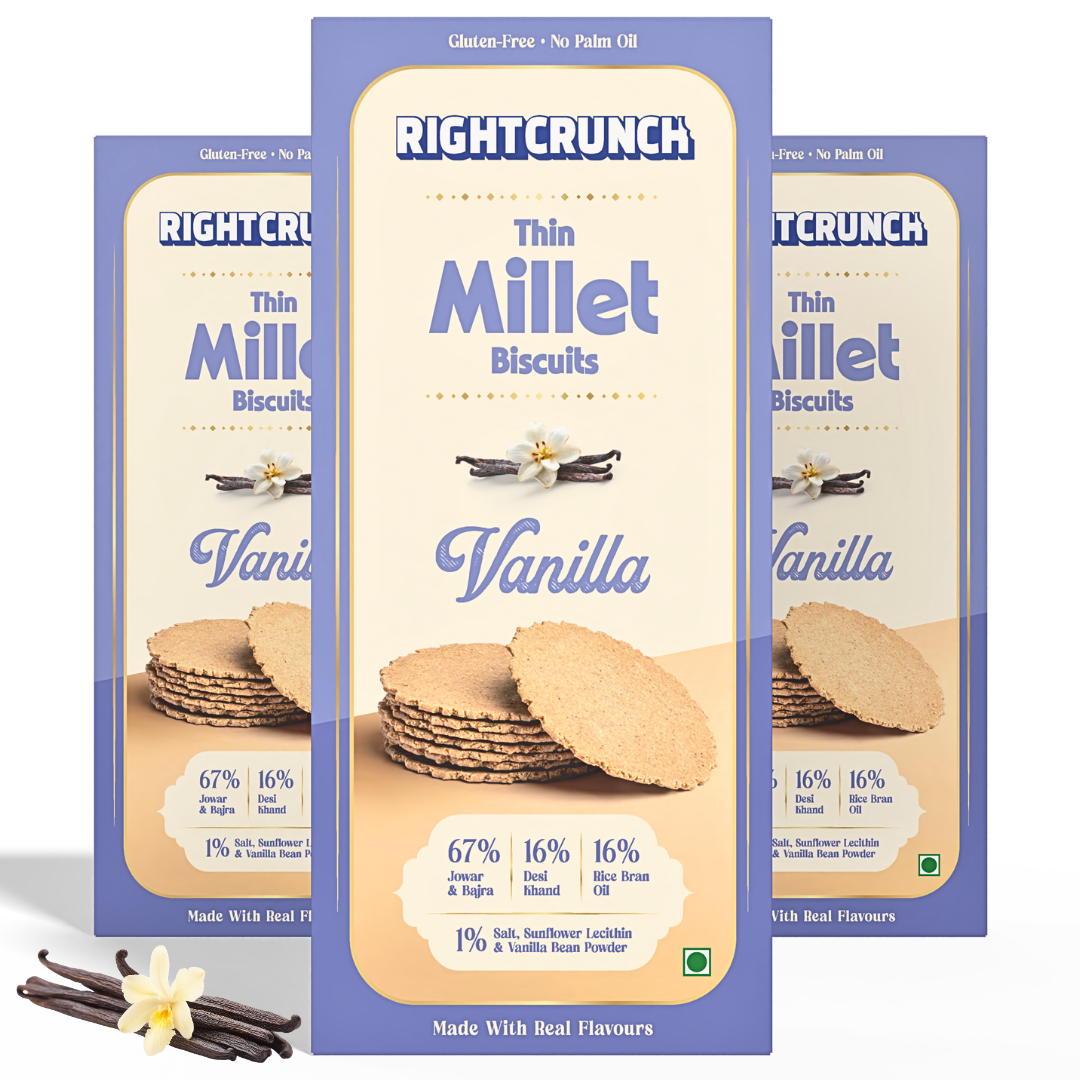Thin Millet Biscuit Vanilla (120g) Pack of 3