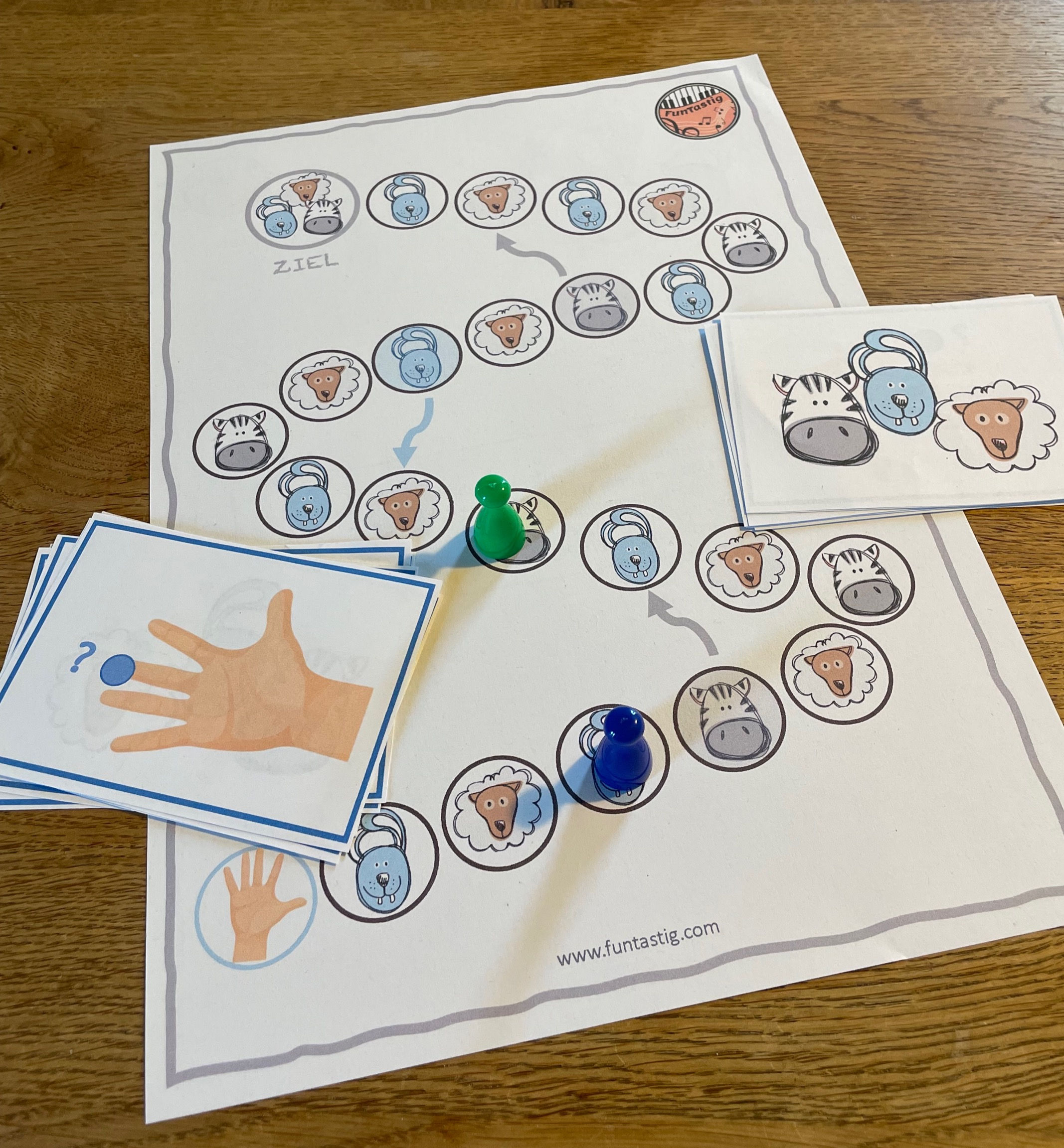 Fingernummern - Spiel