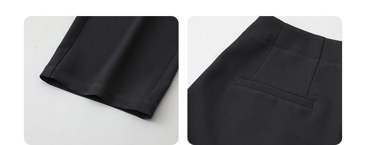 Thumbnail: CHIC VEN Women Pants New Casual High Waisted Female Pleated Trousers Drooping Wi