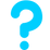 blue question mark