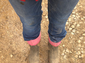 Little bit dirt little bit blue jeans