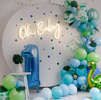 Rent a Budget-Friendly Oh Baby Neon Sign for Baby Shower or Gender Reveal or Birthday Party near me Hudsonville West Michigan Grand Rapids