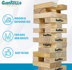 Hudsonville's Best Value: Giant Jenga Yard Game Rental – Affordable Backyard Entertainment in Greater Grand Rapids and West Michigan