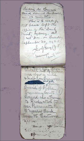 Old handwritten document pages: Sydney Daily Herald, September 20, 194_, Parramatta.