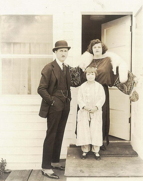Jackie with his parents