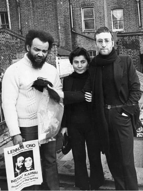Michael X with John Lennon and Yoko Ono