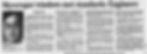 Newspaper article with headline "Skyscraper windows met standards: Engineers." A serious photo of Garry Hoy. Discusses his death after testing window strength.