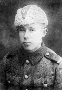 Häyhä in his Civil Guard uniform