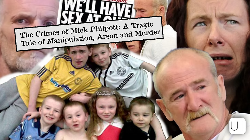 Collage of distressed adults and kids. Headline says, "WE'LL HAVE SEX AT OUR KIDS'." Children wear colorful shirts, one in a tiara.