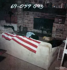 The sofa where Sharon Tate was killed