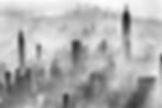 New York skyline covered in smog