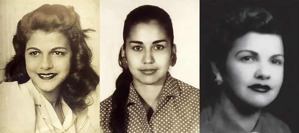(L-R) Minerva Mirabal, María Teresa Mirabal and Patria Mirabal