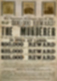 Old wanted poster dated April 20, 1865, offers $100,000 reward for President Lincoln's murderer. Features photos of three men.