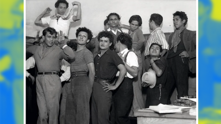 Gay Men Pose for Photos While Being Detained at a Police Station in Mexico City - 1935