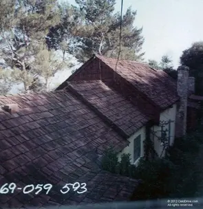 Top shot showing where phone lines were cut