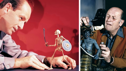 Behind the Scenes: Ray Harryhausen Crafting Mythical Creatures for Clash of the Titans