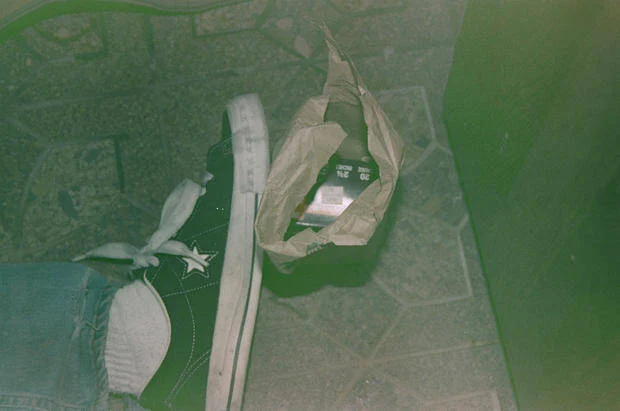 The scene of Kurt Cobain's death his foot is shown