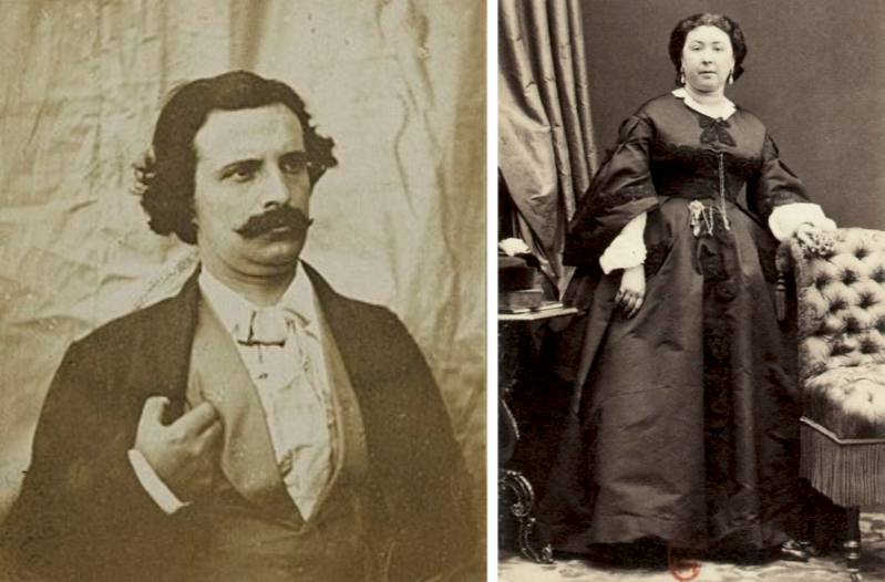 Charles Hugo and Alice Ozy