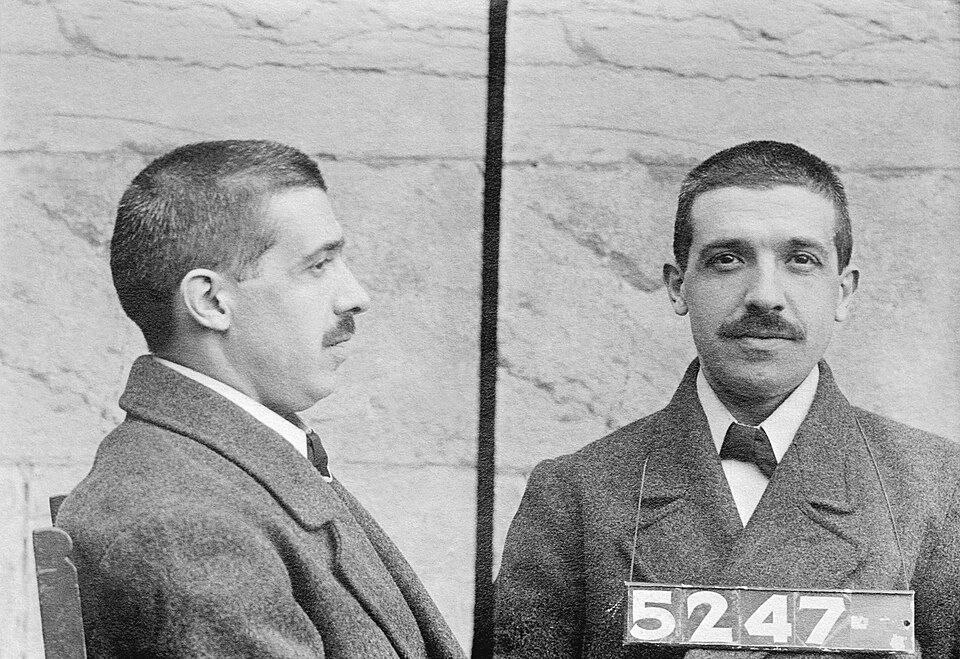 Charles Ponzi mug shot