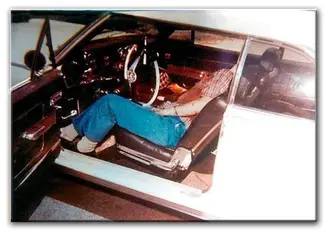 Steven Parent in his car