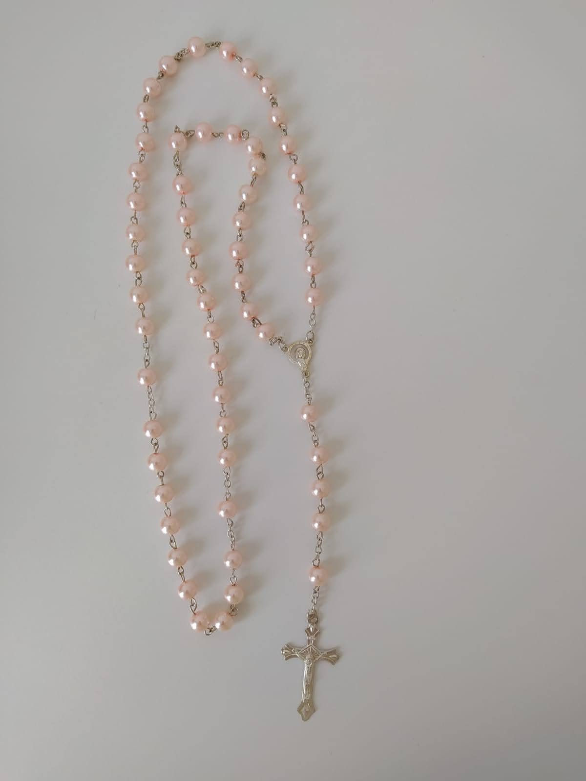 Chapelet perle rose nacré