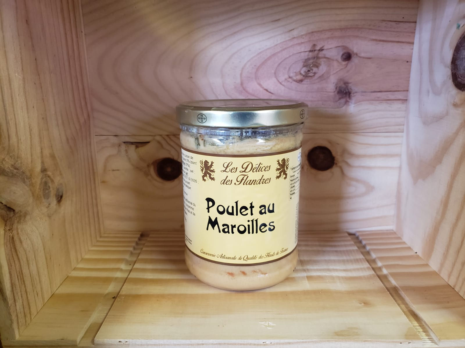 Poulet au Maroilles, délices des Flandres, 750 gr