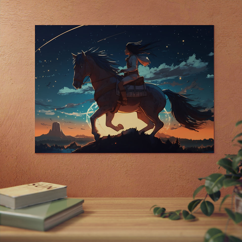 Thumbnail: Running at night - Aluminum Panels