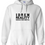 Miniature : Sweat blanc IDREN REALITY – flocage noir fait main, coupe unisexe confortable, design reggae dub digital.