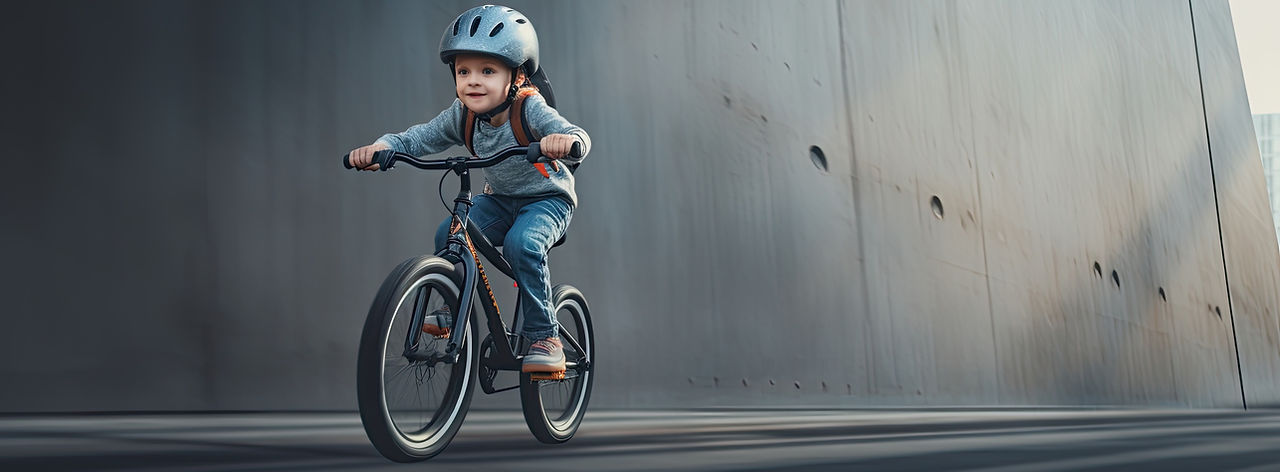 large-blurry-boy-riding-bike-against-gray-wall-cheerful-child-cycling-in-city-motion-blur.