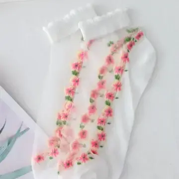 Floral Sheer Short Ankle Socks SCK122