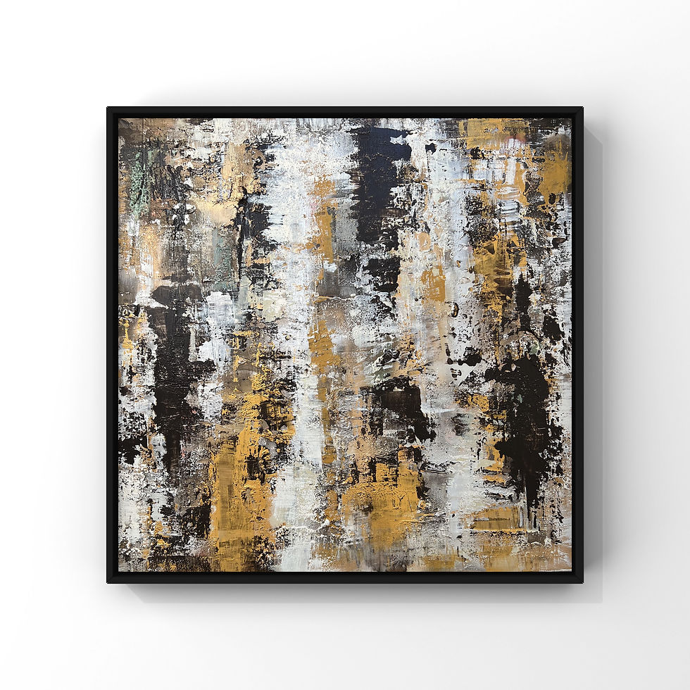 Thumbnail: Gold Beneath the Ruin | Abstraction| Textured Art | Modern Art | Luxury Art 