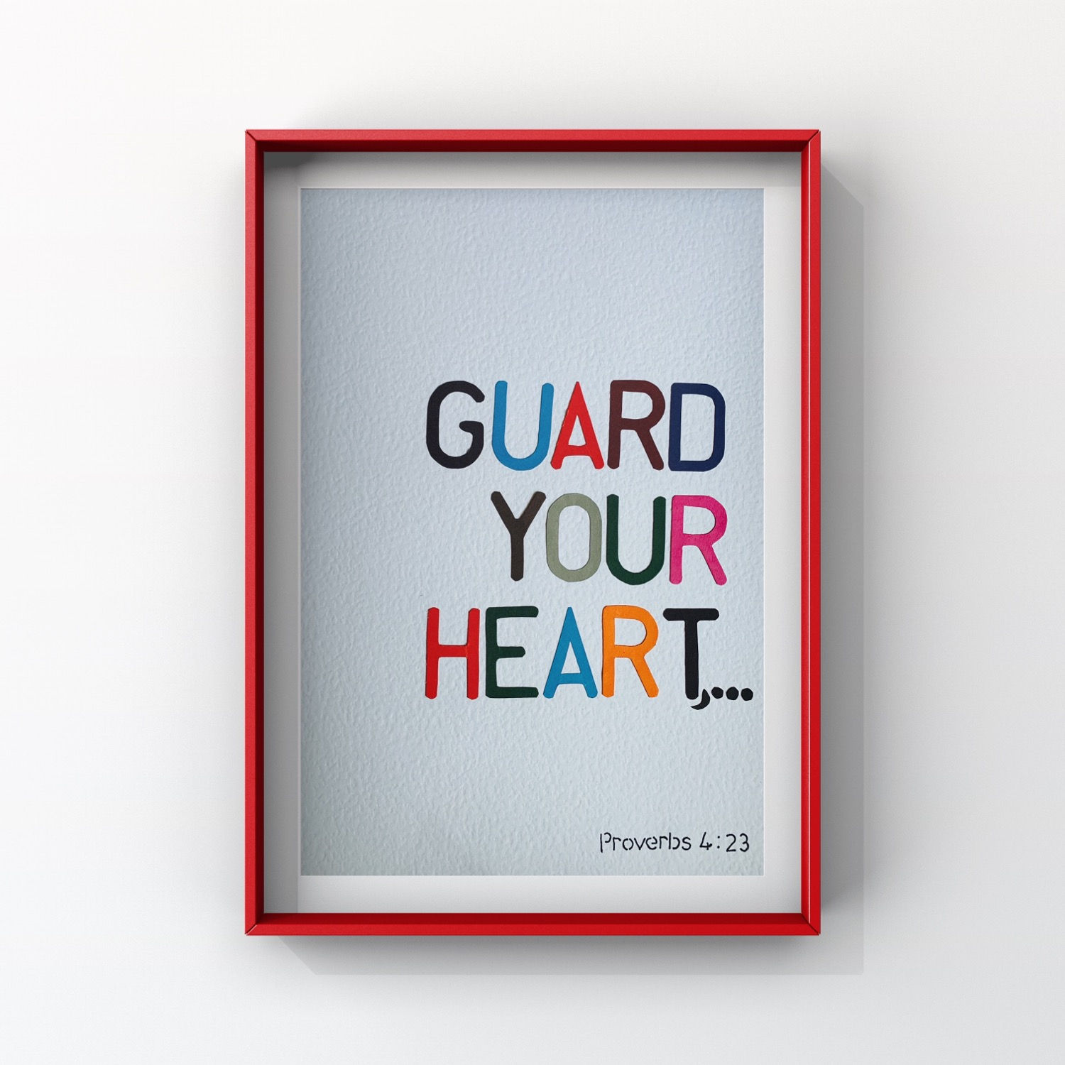 Guard your heart | Christian wall art print| Prints | Wall decor | Abstract Art