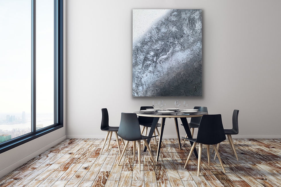 Thumbnail: Stormy | Contemporary textured abstract painting | Handmade | Art