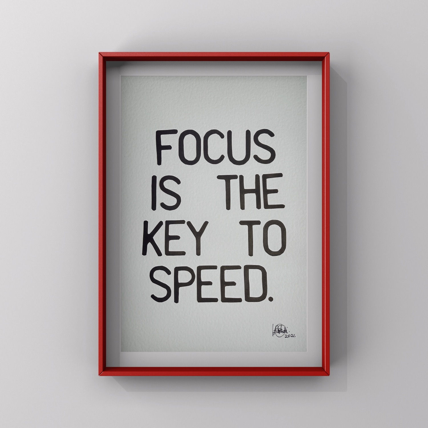 Focus 2021 | Inspirational art print | Prints| Modern art | Contemporary art
