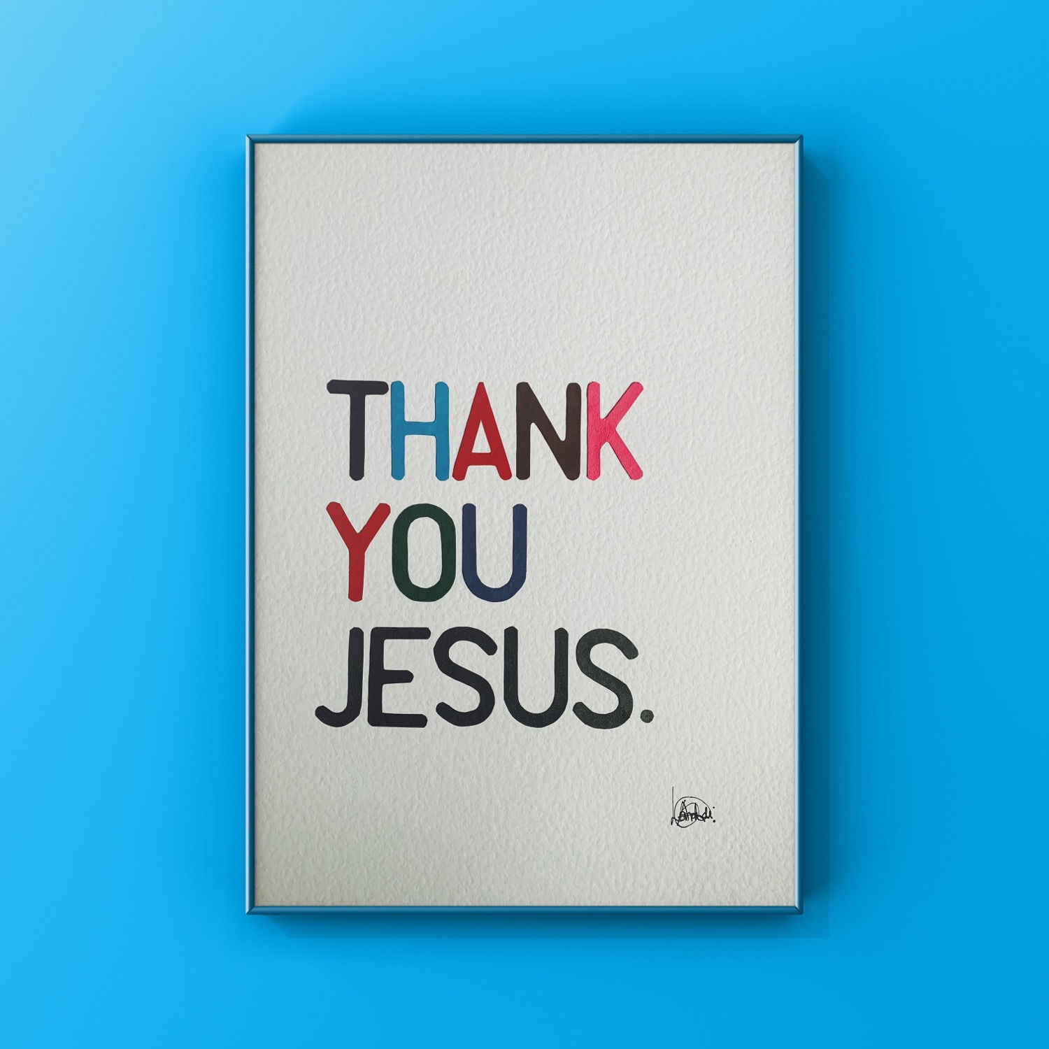 Thank you | Christian wall print | Home decor | Wall art | Handmade | Wall print