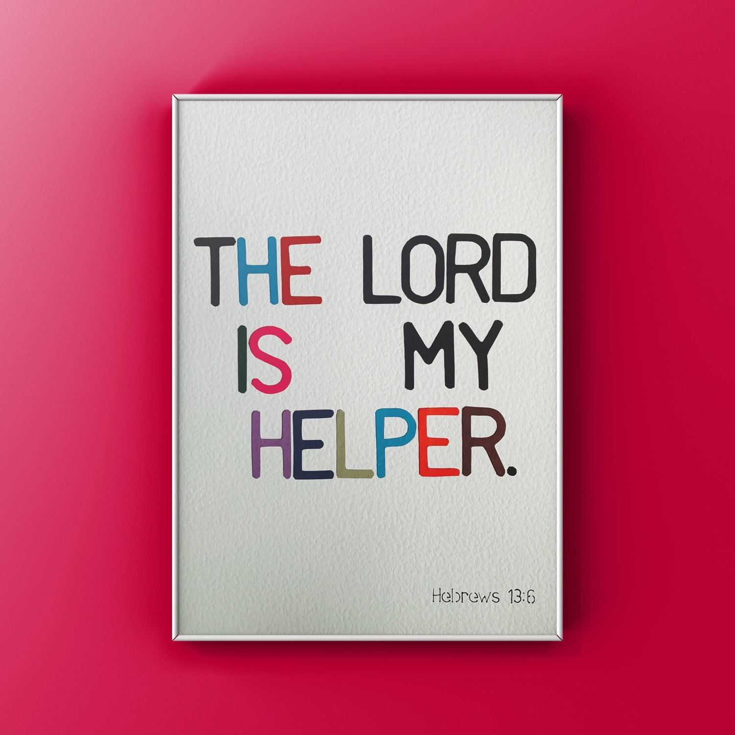 Helper | Christian wall art print | Home decor | Handmade | Wall art |