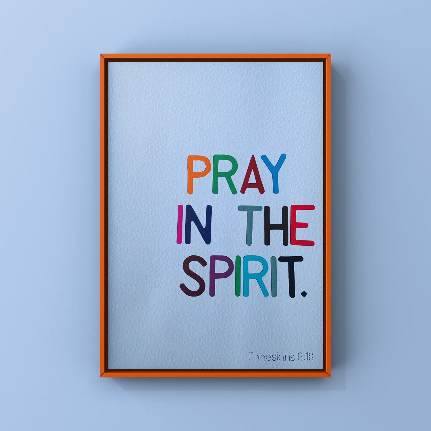 Pray in the spirit | Christian wall prints | Home decor | Contemporary artwork