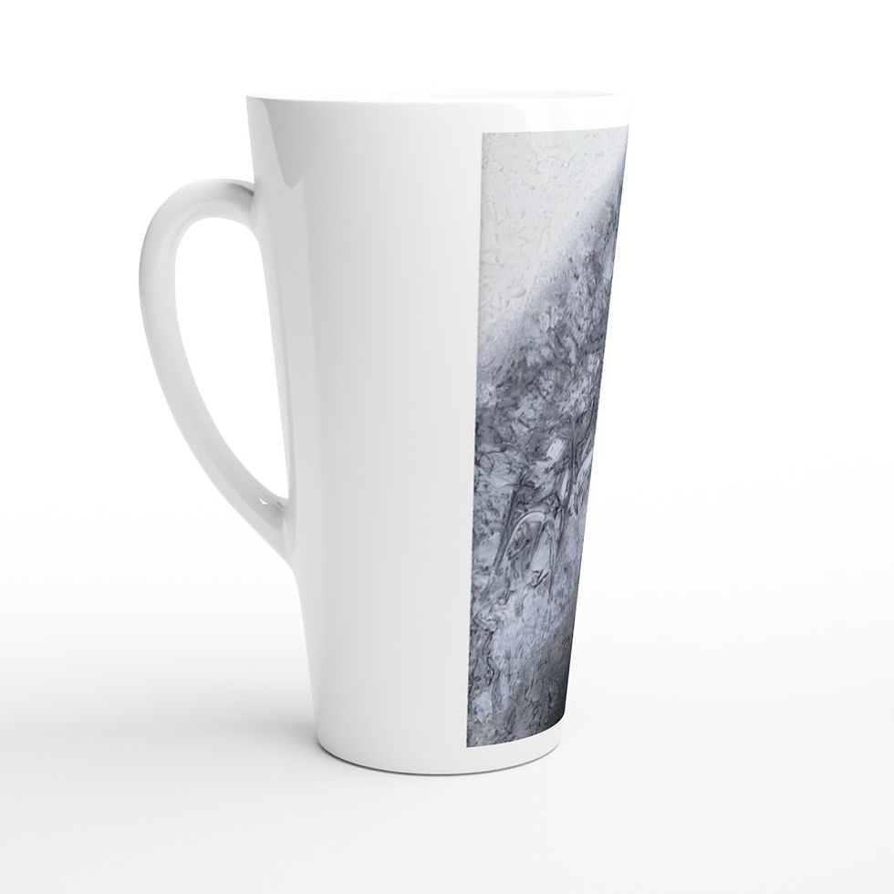Thumbnail: White Latte 17oz Ceramic Mug