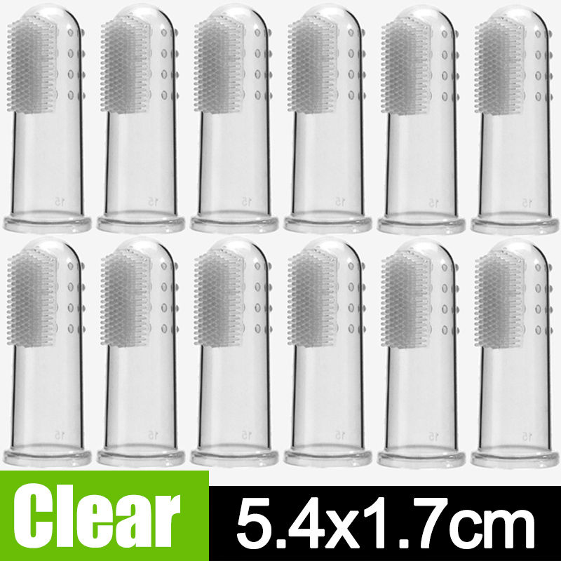 Miniatura: Silicone Pet Finger Toothbrush for Dogs Cats Dental Care Bad Breath Tartar Teeth