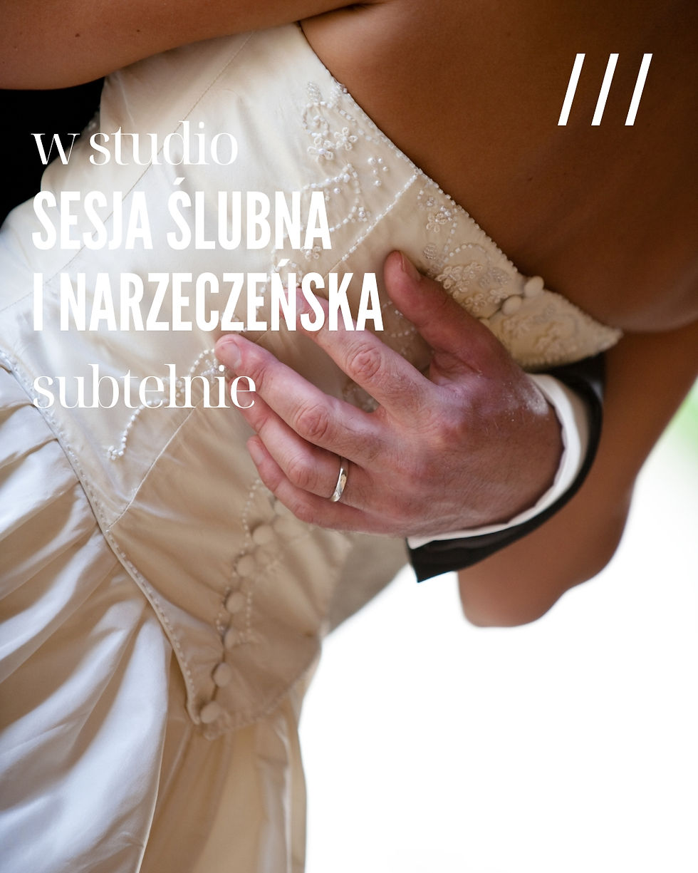 sesja ślubna i narzeczeńska w studio