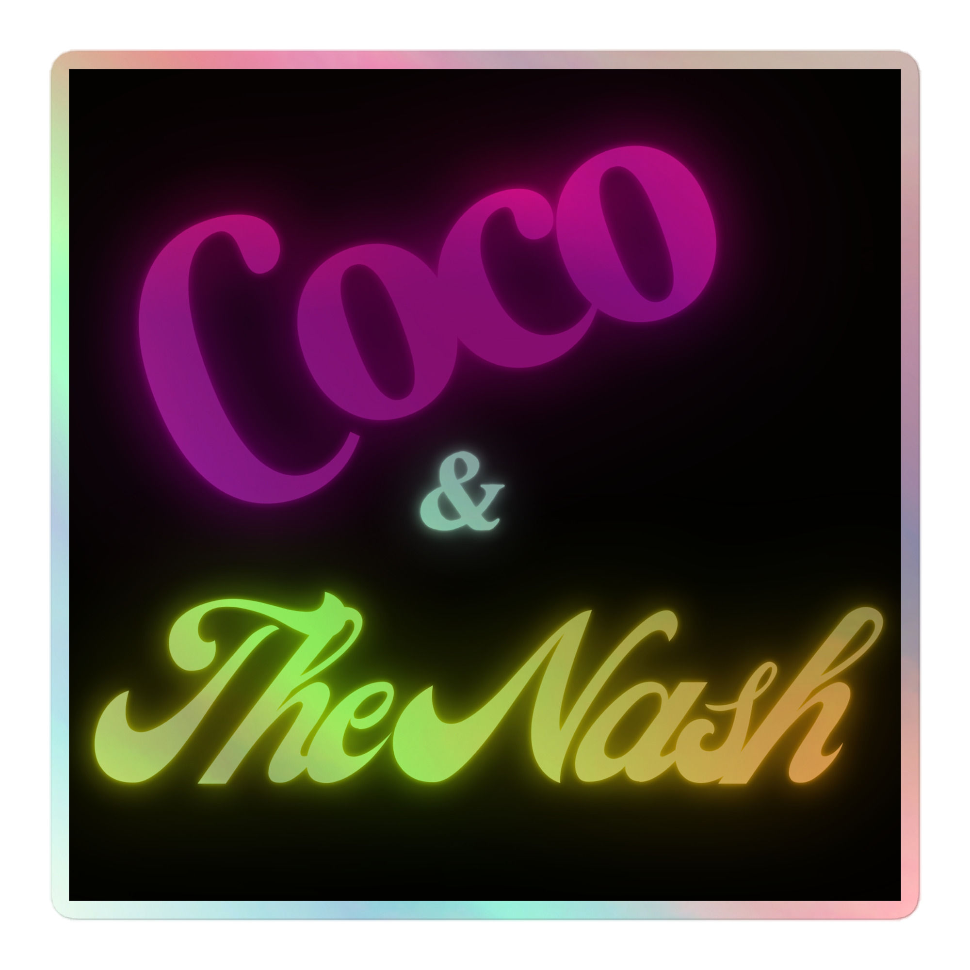 Coco & The Nash Holographic stickers