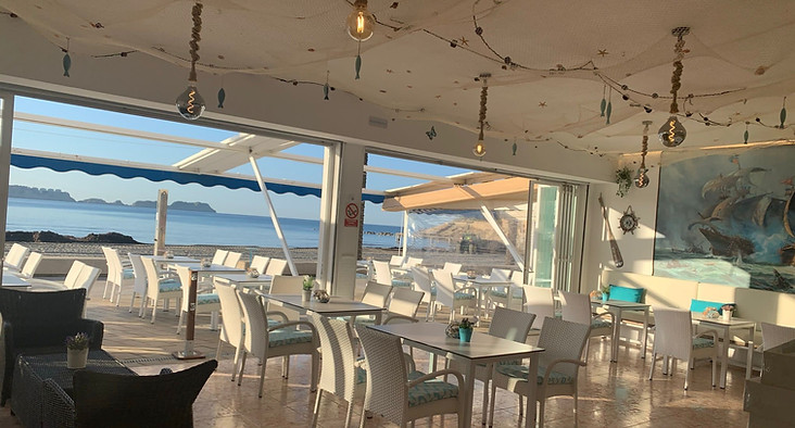 Restaurant am Strand in Paguera