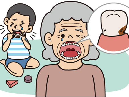 こんなに違う?高齢者のむし歯