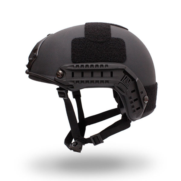 Black NIJ IIIA Bulletproof + V50 Fragproof Ballistic Helmet