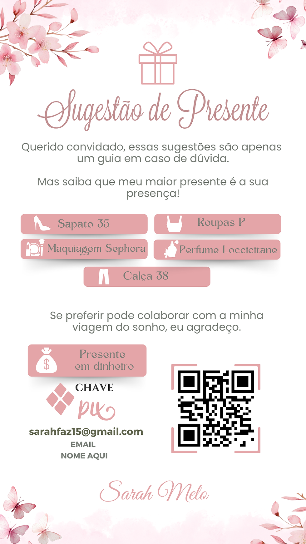 Miniatura: Convite Interativo -  Rosa 15 anos