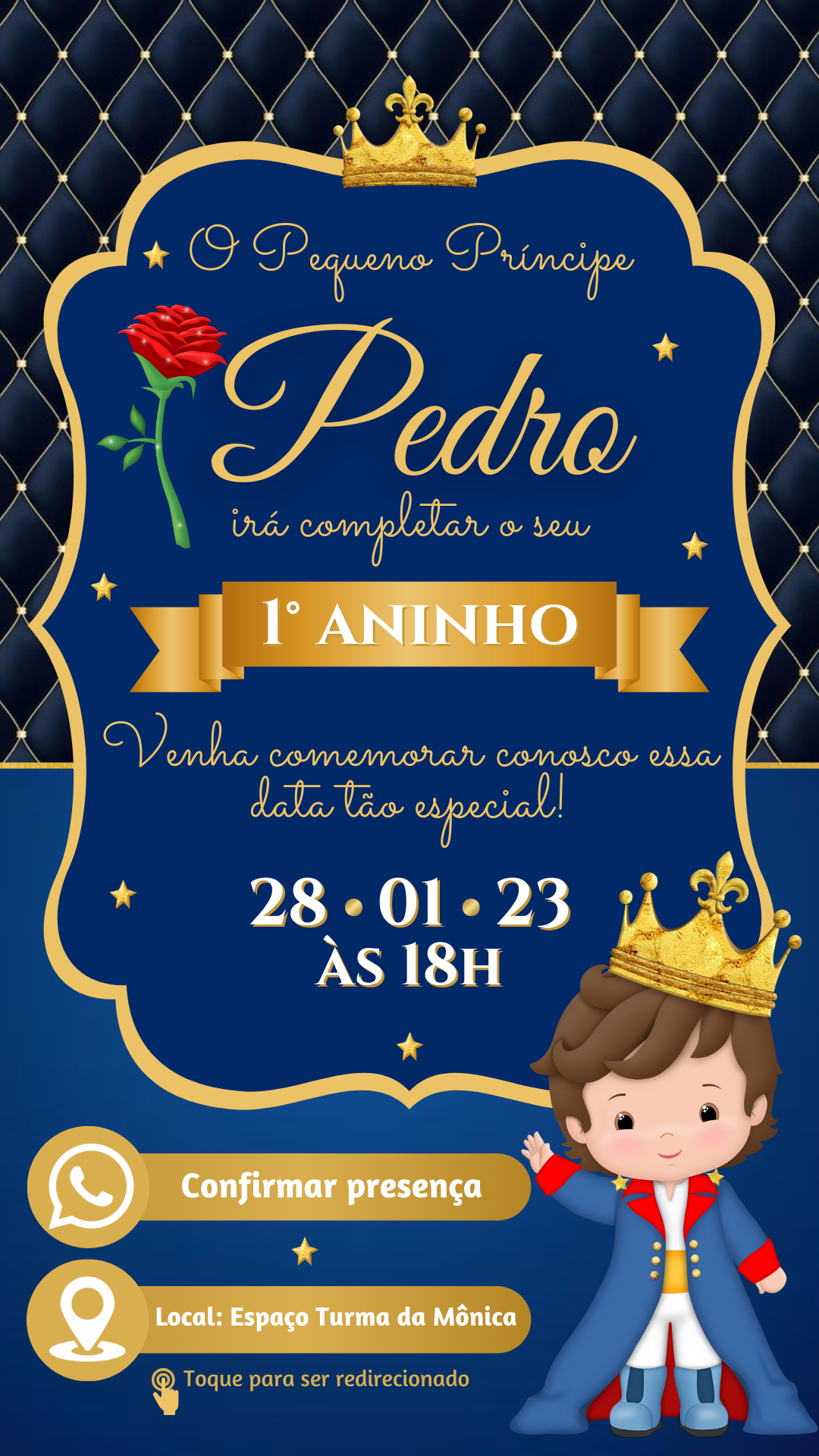 Convite Interativo - Pequeno Princípe