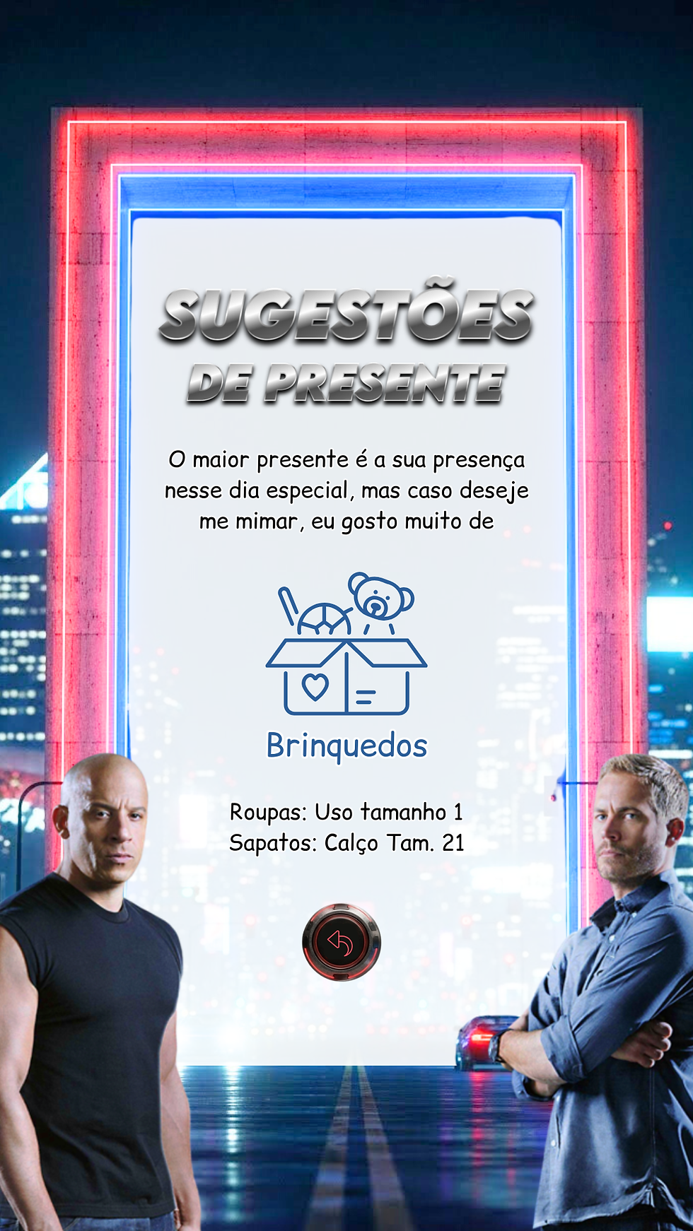 Miniatura: Convite Cinemágico Interativo - Velozes e Furiosos