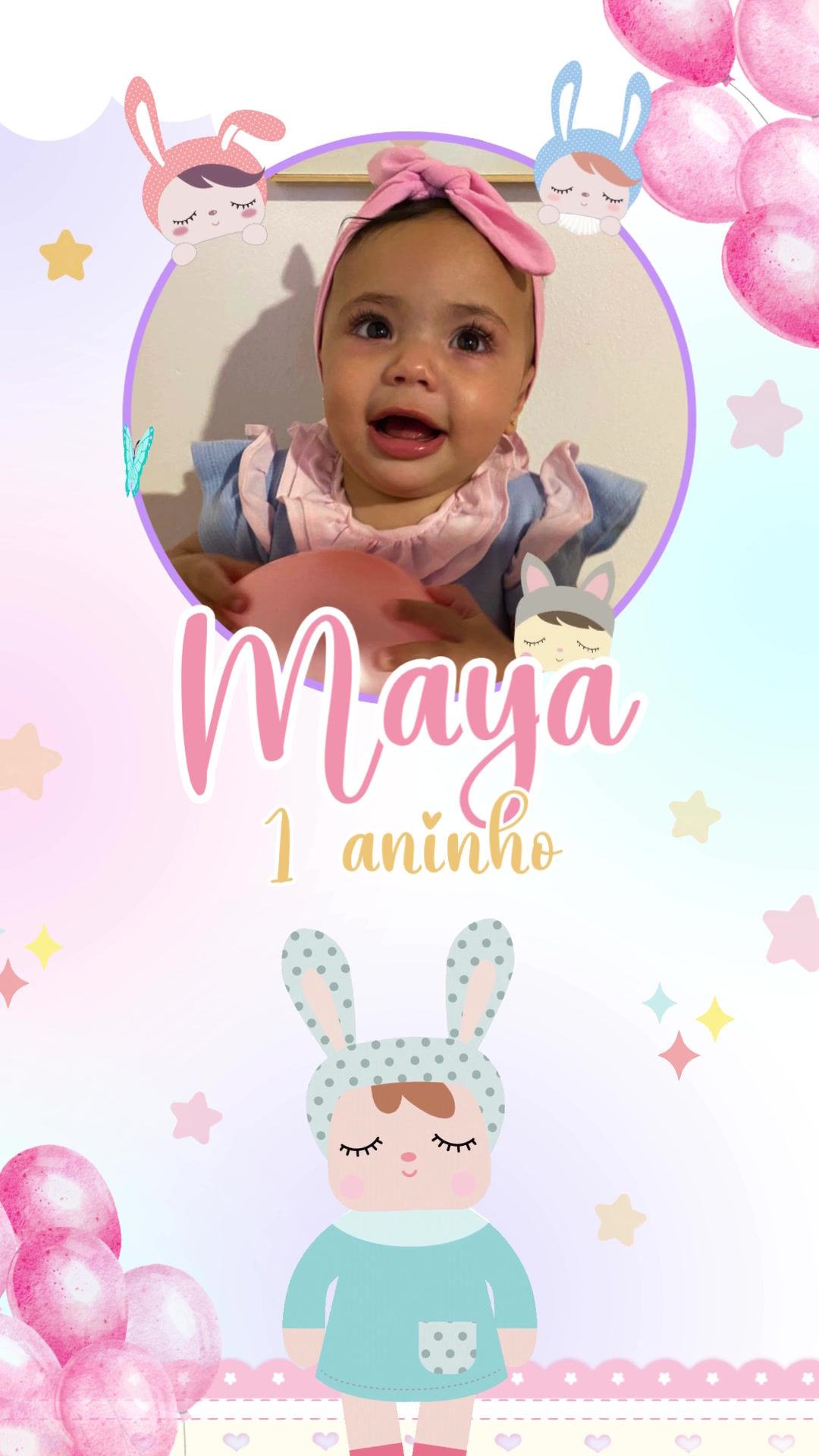 Convite Animado Plus - Metoo Dolls
